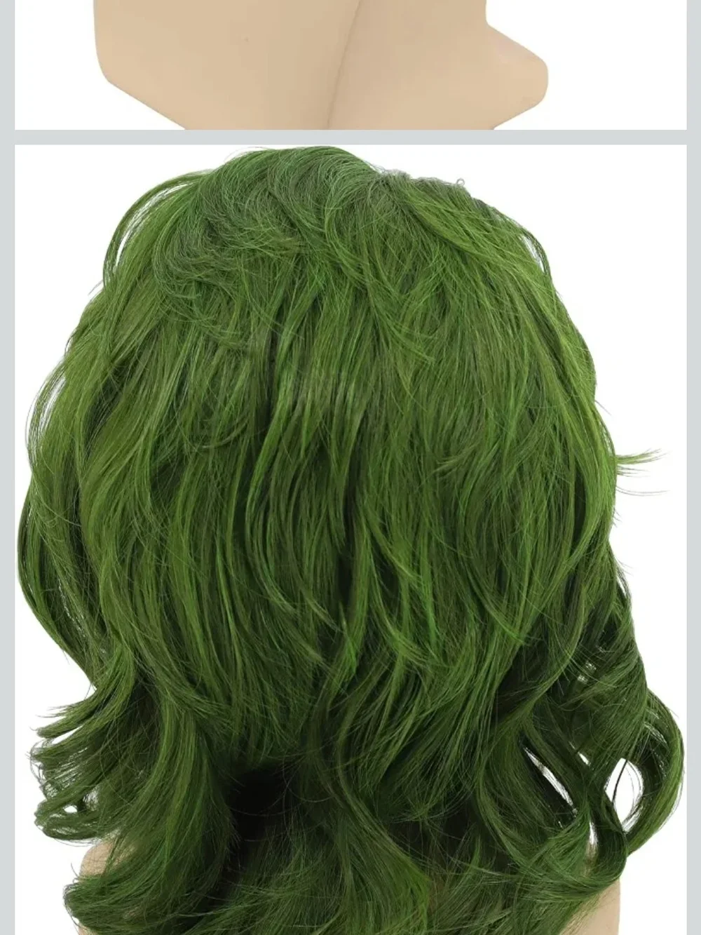 Green Short Wavy Wig - Fashion Hair